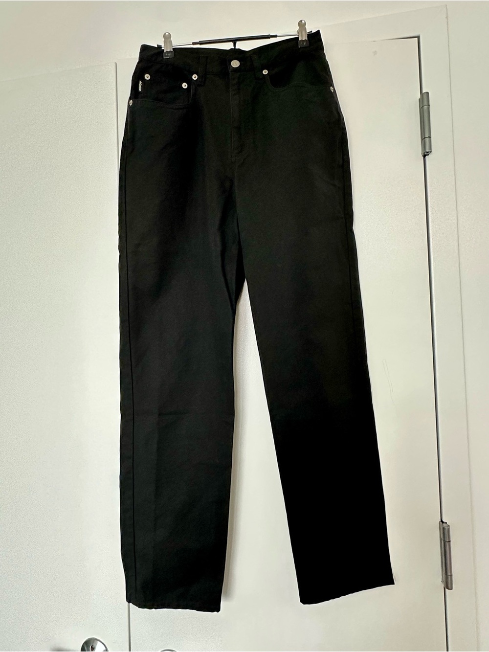Lauren Ralph Lauren Women’s Black 100% Cotton High Rise Straight Leg Jeans Size8